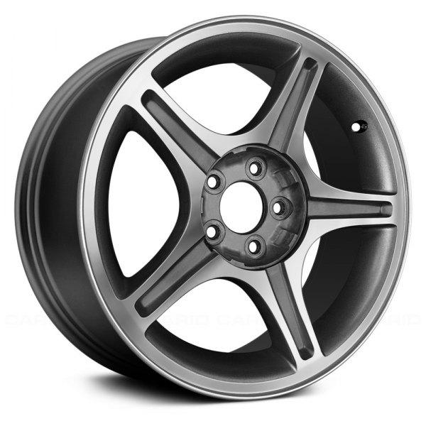 Replace® - 17 x 8 5-Spoke Charcoal Gray Alloy Factory Wheel (Remanufactured)