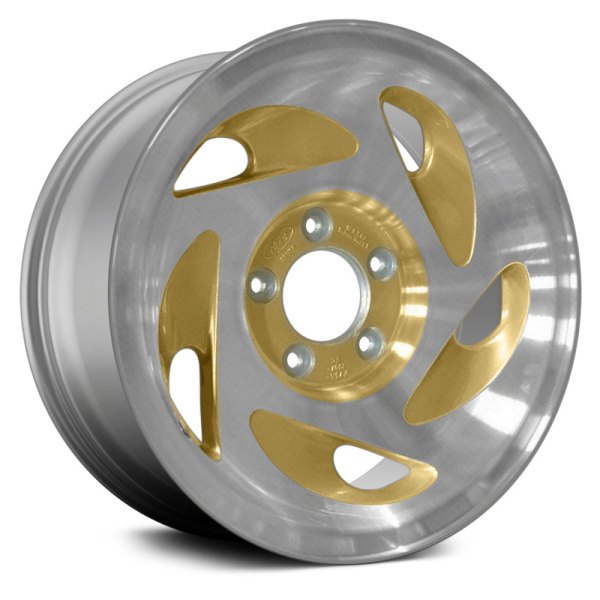Replace® - 17 x 7.5 5 Spiral-Spoke Gold Alloy Factory Wheel (Remanufactured)