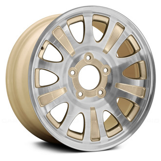 Replace® - 10-Slot Tan with Machined Face 17x7.5 Alloy Factory Wheel - Remanufactured