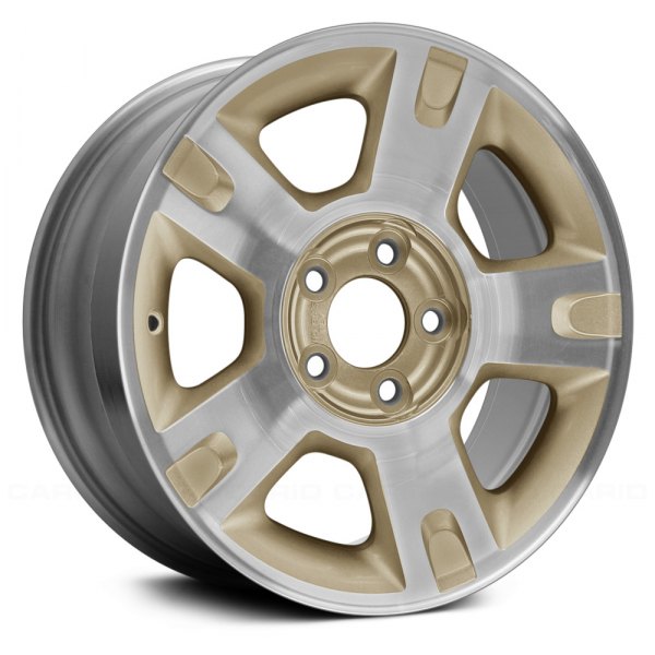 Replace® - 16 x 7 5-Spoke Tan with Machined Face Alloy Factory Wheel (Remanufactured)
