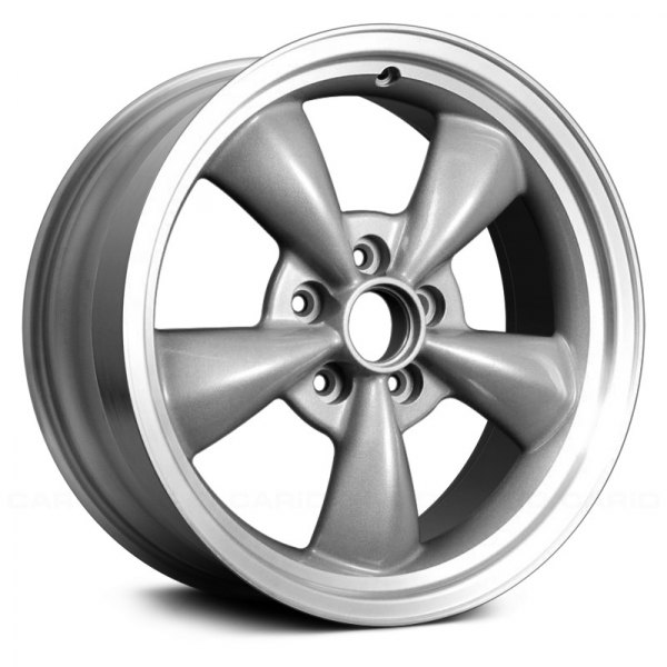 Replace® - 17 x 8 5-Spoke Silver with Rough Alloy Factory Wheel (Remanufactured)