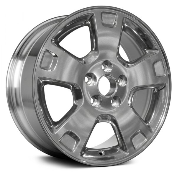 Replace® - 17 x 7 5-Spoke Bright Polished Alloy Factory Wheel (Remanufactured)