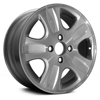 Replace® - 5-Spoke Silver with Machined Accents 16x6 Alloy Factory Wheel - Remanufactured