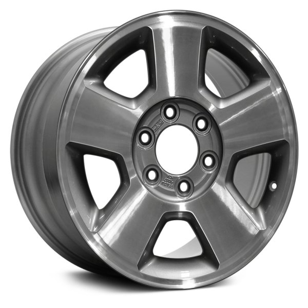 Replace® - 17 x 7.5 5-Spoke Machined with Tan Vents Alloy Factory Wheel (Remanufactured)