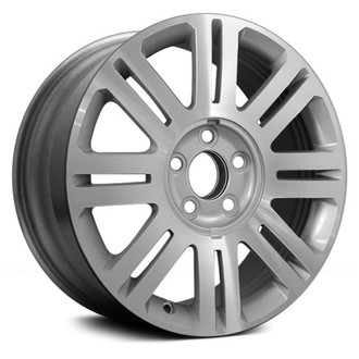 Replace® - 8 Double-Spoke Silver with Machined Face 17x7.5 Alloy Factory Wheel - Remanufactured