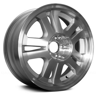Replace® - Double 5-Spoke Silver with Machined Face 17x8 Alloy Factory Wheel - Remanufactured