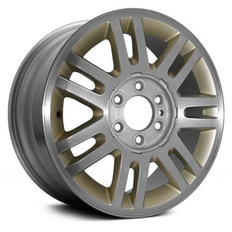 Replace® - 7 V-Spoke Machined with Gold Inserts 18x7.5 Alloy Factory Wheel - Remanufactured