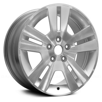 Replace® - Double 5-Spoke Silver with Machined Face 17x7.5 Alloy Factory Wheel - Remanufactured