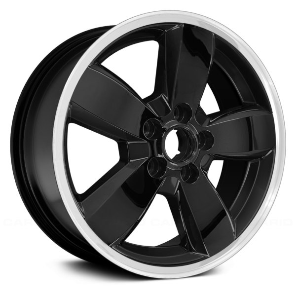 Replace® - 17 x 7 5-Spoke Black Alloy Factory Wheel (Remanufactured)