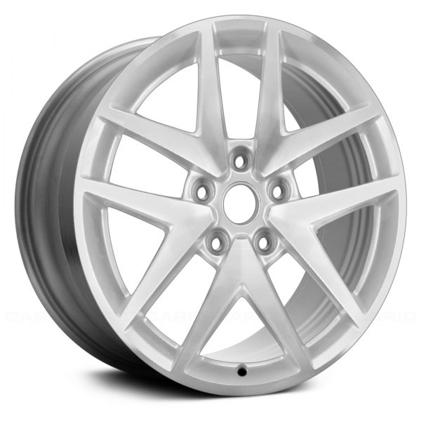 Replace® - 17 x 7.5 Double 5-Spoke Silver with Machined Accents Alloy Factory Wheel (Remanufactured)
