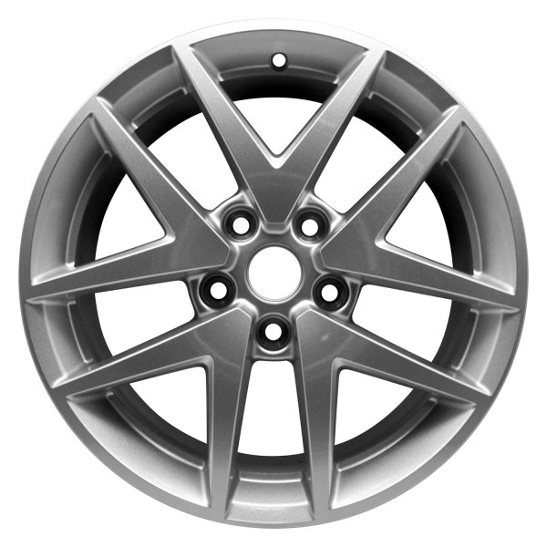 Replace® - 17 x 7.5 Double 5-Spoke Machined and Silver Alloy Factory Wheel (Factory Take Off)