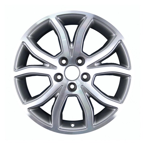 Replace® - 18 x 7.5 5 V-Spoke Machined and Charcoal Alloy Factory Wheel (Factory Take Off)