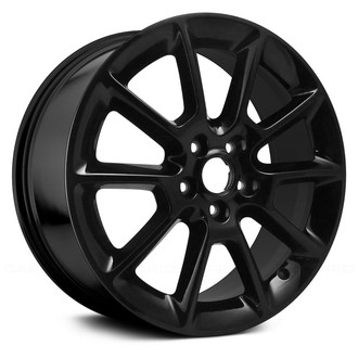 Replace® - 5 V-Spoke Black Full Face 18x8 Alloy Factory Wheel - Remanufactured