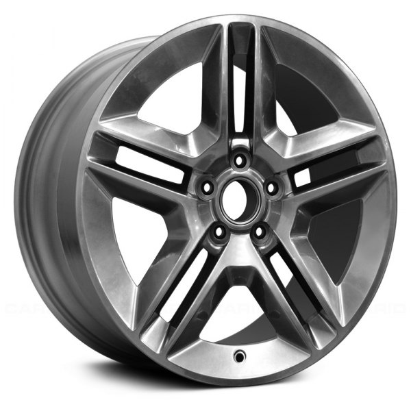 Replace® - 18 x 8.5 Double 5-Spoke Charcoal with Machined Face Alloy Factory Wheel (Remanufactured)