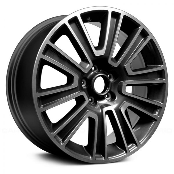 Replace® - 19 x 8.5 5 Double V-Spoke Charcoal with Machined Face Alloy Factory Wheel (Remanufactured)