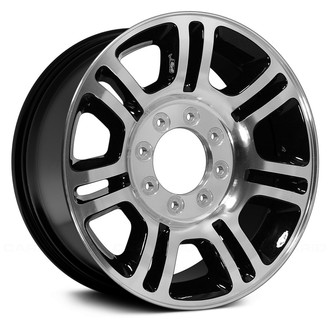 Replace® - 7 Double-Spoke Black with Machined Face 20x8 Alloy Factory Wheel - Remanufactured
