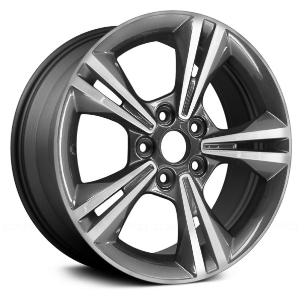 Replace® - 16 x 7 Double 5-Spoke Dark Charcoal Metallic with Machined Face Alloy Factory Wheel (Factory Take Off)