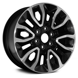 Replace® - 6 V-Spoke Black Pearl with Machined Accents 17x8.5 Alloy Factory Wheel - Remanufactured