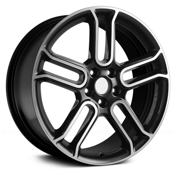 Replace® - 20 x 8 Double 5-Spoke Gloss Black with Machined Accents Alloy Factory Wheel (Remanufactured)