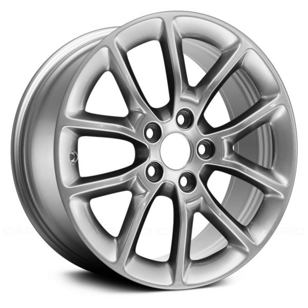 Replace® - 17 x 7.5 5 V-Spoke Smoked Silver Alloy Factory Wheel (Remanufactured)