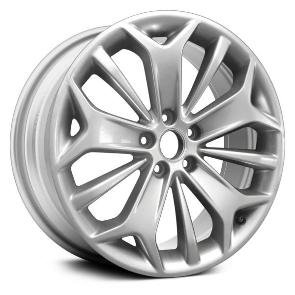 Replace® - 19 x 8.5 15 Alternating-Spoke Silver with Black Primer Alloy Factory Wheel (Replica)