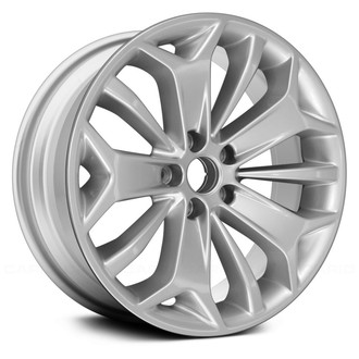 Replace® - 15 Alternating-Spoke Silver with Black Primer 19x8.5 Alloy Factory Wheel - Remanufactured