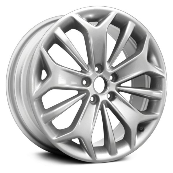 Replace® - 19 x 8.5 15 Alternating-Spoke Silver with Black Primer Alloy Factory Wheel (Replica)
