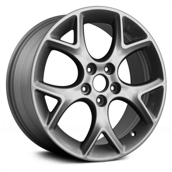 Replace® - 17 x 7 5 Y-Spoke Charcoal Metallic with Machined Face Alloy Factory Wheel (Remanufactured)