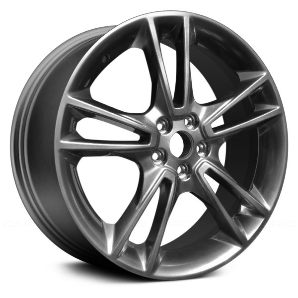 Replace® - 19 x 8 Double 5-Spoke Black Hyper Silver Alloy Factory Wheel (Remanufactured)
