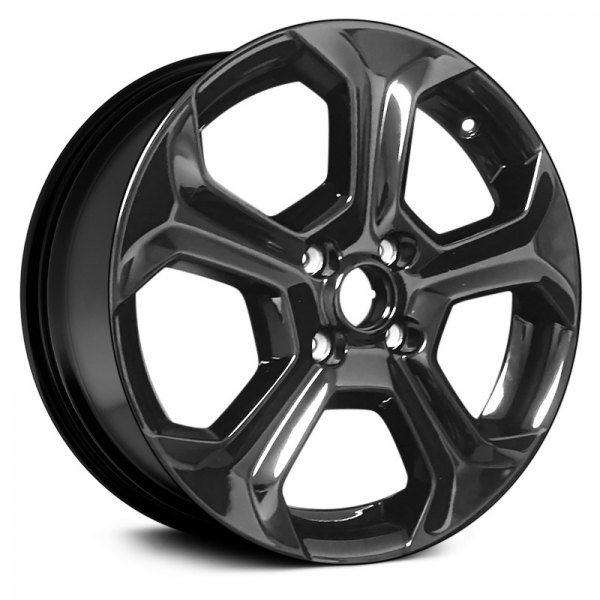 Replace® - 17 x 7 5-Spoke Gloss Black Alloy Factory Wheel (Remanufactured)