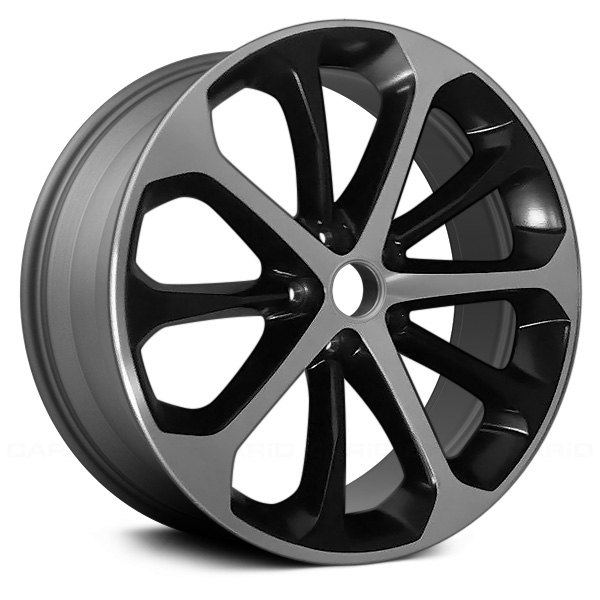 Replace® - 20 x 8 10 Alternating-Spoke Matte Black with Machined Face Alloy Factory Wheel (Factory Take Off)