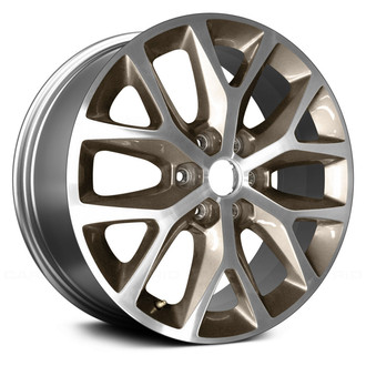 Replace® - 6 Y-Spoke Machined and Tan Metallic 20x8.5 Alloy Factory Wheel - Remanufactured