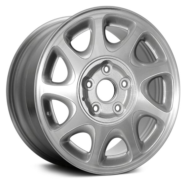 Replace® - 16 x 6.5 9-Slot Charcoal Vents with Machined Face Alloy Factory Wheel (Factory Take Off)