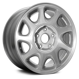 Replace® - 9-Slot Charcoal Vents with Machined Face 16x6.5 Alloy Factory Wheel - Remanufactured