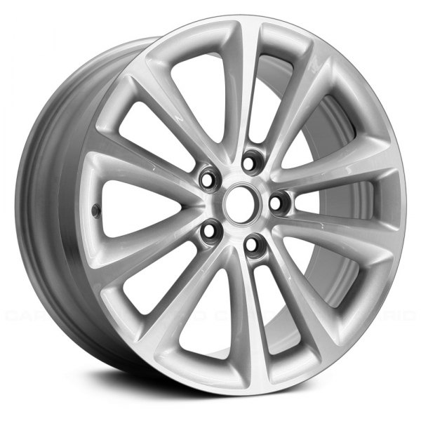 Replace® - 18 x 8 5 V-Spoke Silver with Machined Face Alloy Factory Wheel (Factory Take Off)