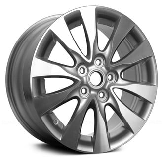 Replace® - 5 V-Spoke Silver with Machined Accents 17x7 Alloy Factory Wheel - Remanufactured