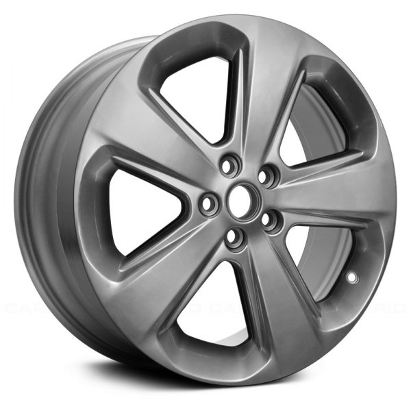 Replace® - 18 x 7 5-Spoke Smoked Silver Alloy Factory Wheel (Remanufactured)