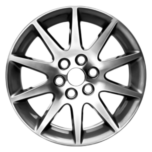 Replace® - 19 x 7.5 10-Spoke Machined and Medium Charcoal Metallic Alloy Factory Wheel (Factory Take Off)