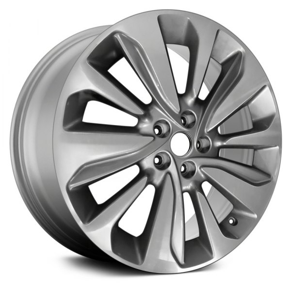 Replace® - 18 x 7 10 Spiral-Spoke Argent Metallic with Machined Accents Alloy Factory Wheel (Remanufactured)