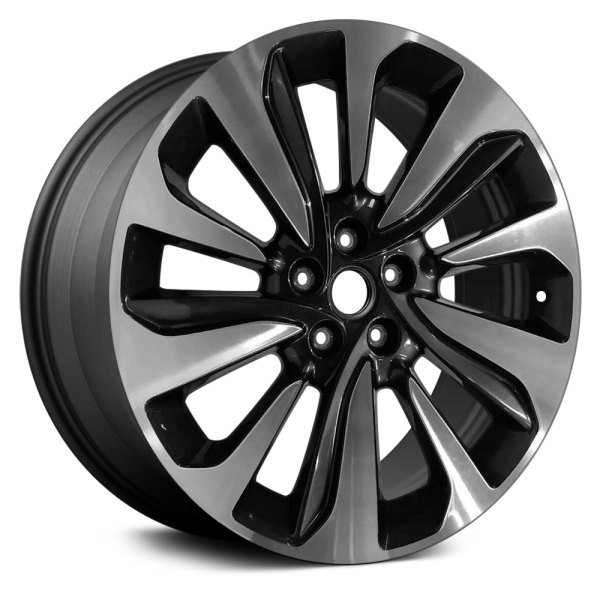 Replace® - 18 x 7 10 Spiral-Spoke Dark Charcoal with Machined Accents Alloy Factory Wheel (Remanufactured)