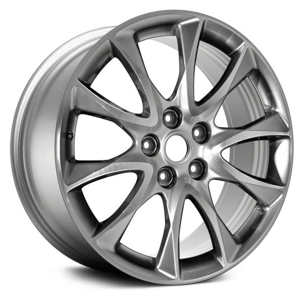 Replace® - 19 x 7.5 10-Spoke Light Smoked Hypersilver Alloy Factory Wheel (Remanufactured)