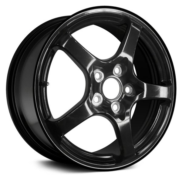 Replace® - 18 x 4 5-Spoke Black Alloy Factory Wheel (Remanufactured)
