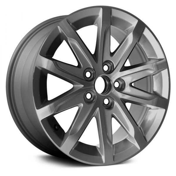 Replace® - 17 x 8.5 10 I-Spoke Machined Medium Charcoal Alloy Factory Wheel (Remanufactured)