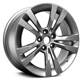 Replace® - Double 5-Spoke Medium Smoked Hyper Silver and Machined 18x8.5 Alloy Factory Wheel - Remanufactured