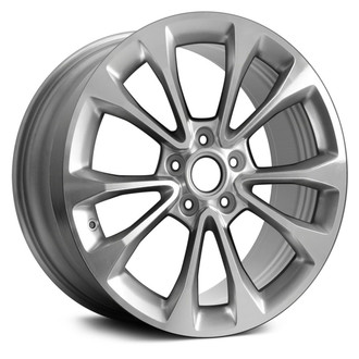 Replace® - 5 V-Spoke Silver with Machined Accents 18x8 Alloy Factory Wheel - Remanufactured