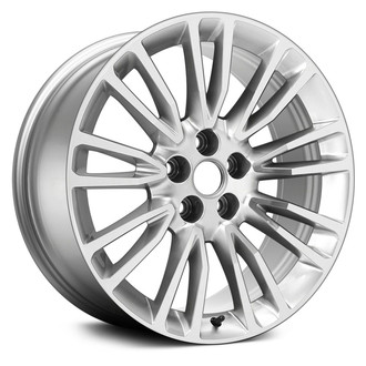 Replace® - 9 V-Spoke Smoked Silver with Machined Accents 20x8.5 Alloy Factory Wheel - Remanufactured