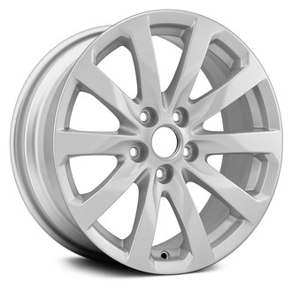 Replace® - 5 V-Spoke Silver 17x8 Alloy Factory Wheel - Remanufactured