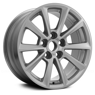 Replace® - 5 V-Spoke Gray Metallic with Machined Accents 17x8.5 Alloy Factory Wheel - Remanufactured