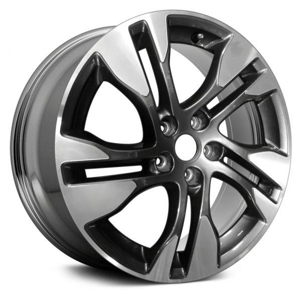 Replace® - 18 x 8 5 Double Spiral-Spoke Bright PVD Aftermarket Alloy Factory Wheel (Remanufactured)
