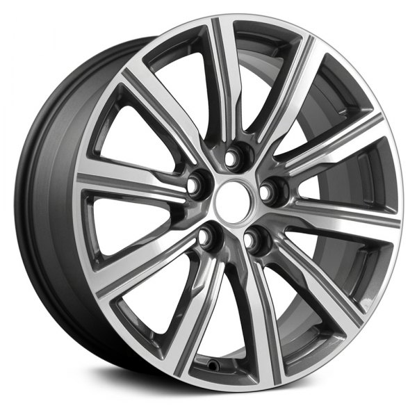 Replace® - 18 x 8 10 I-Spoke Dark Charcoal with Machined Accents Alloy Factory Wheel (Remanufactured)